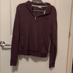 PINK half zip hoodie